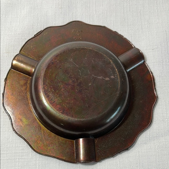 Vintage Fabulous Las Vegas Bronze Metal Ashtray - Picture 2 of 3